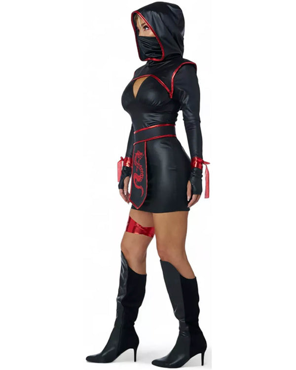 Red Fury Ninja Womens Costume