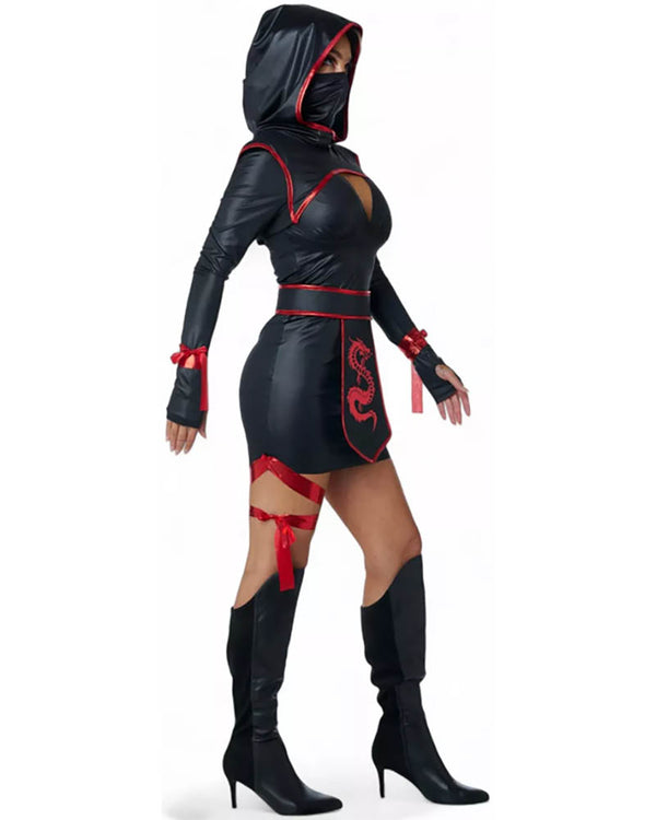 Red Fury Ninja Womens Costume