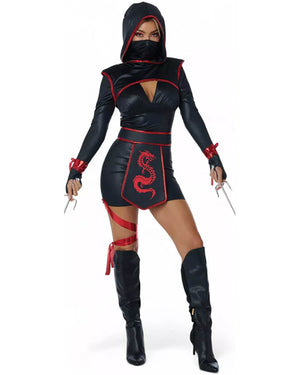 Red Fury Ninja Womens Costume