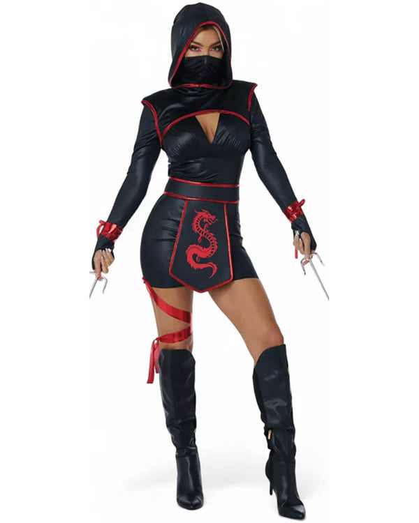 Red Fury Ninja Womens Costume