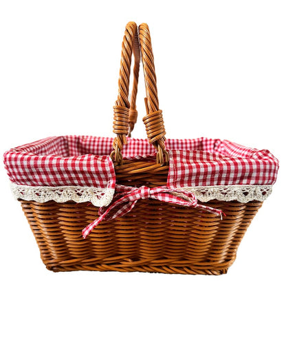 Red Gingham Fairytale Basket