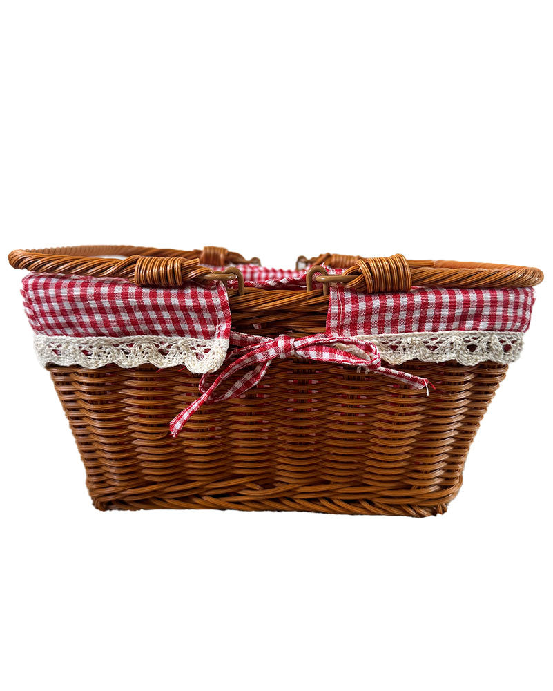 Red Gingham Fairytale Basket