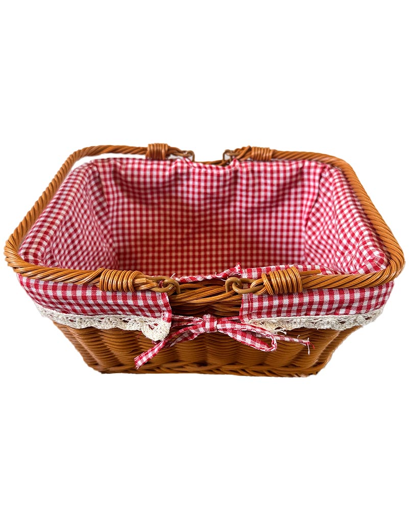 Red Gingham Fairytale Basket