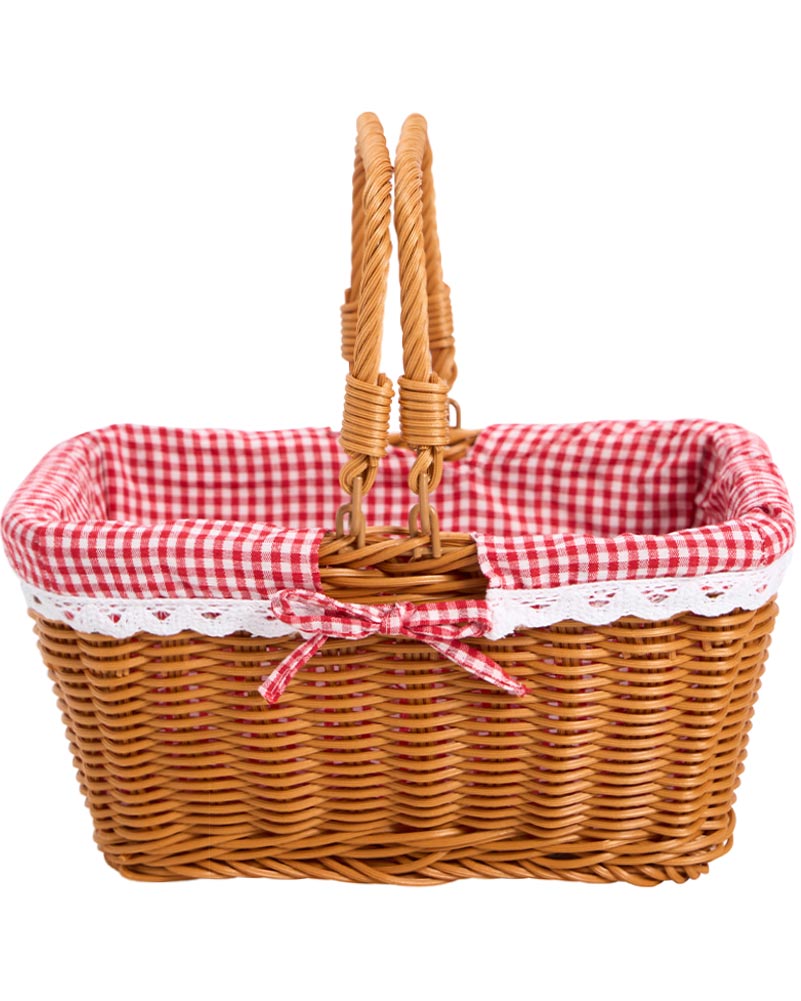 Red Gingham Fairytale Basket