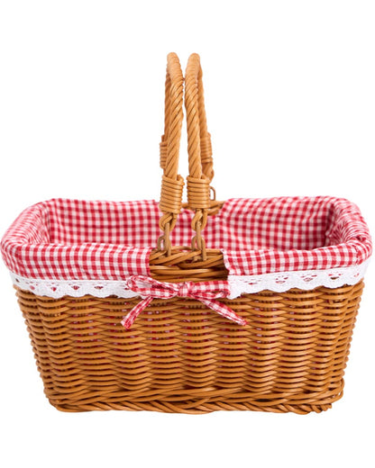 Red Gingham Fairytale Basket