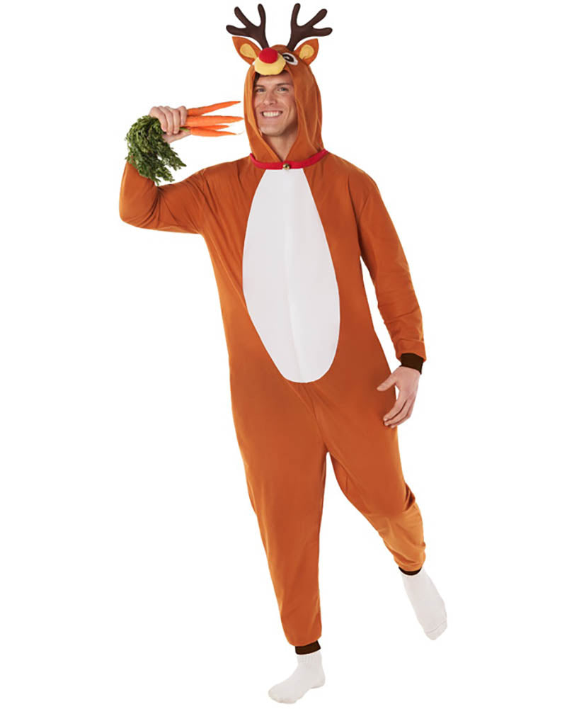 Red Nosed Reindeer Adult Onesie