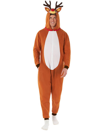 Red Nosed Reindeer Adult Onesie