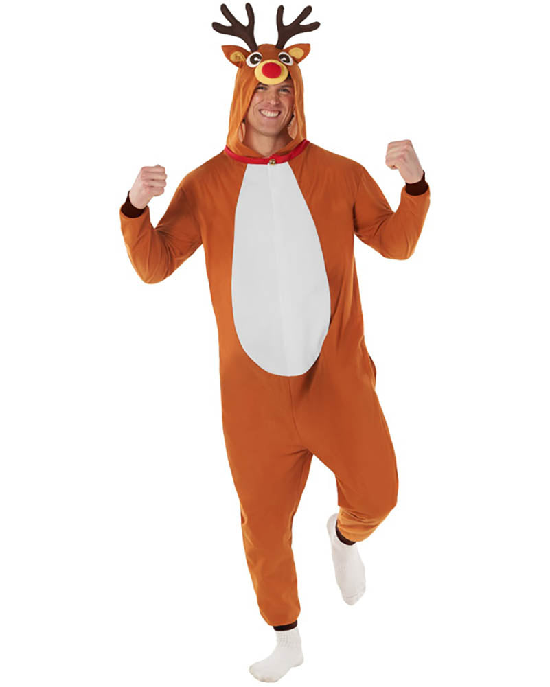 Red Nosed Reindeer Adult Onesie