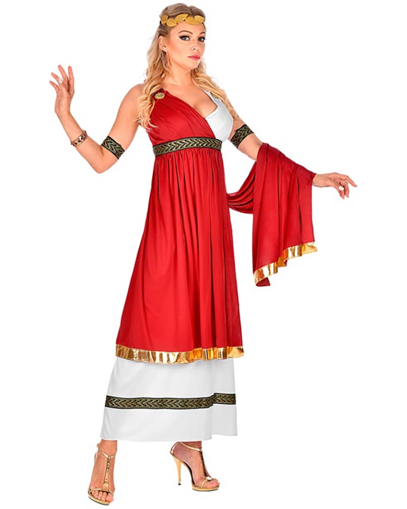 Red Roman Empress Womens Costume