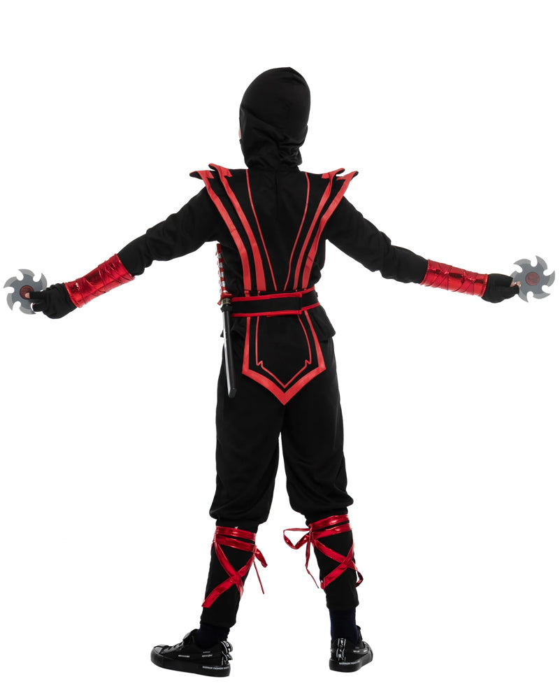 Red Serpent Ninja Complete Boys Costume