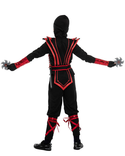 Red Serpent Ninja Complete Boys Costume