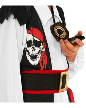 Red Stripe Pirate Boys Costume