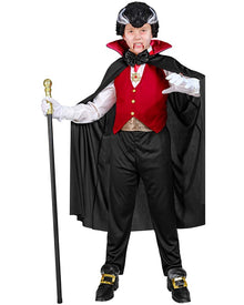 Red Vest Vampire Boys and Teens Halloween Costume