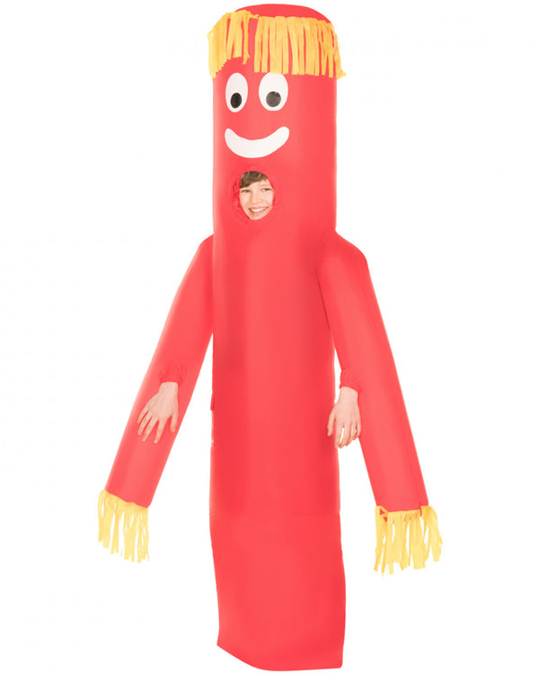 Red Wavy Arm Guy Inflatable Kids Costume
