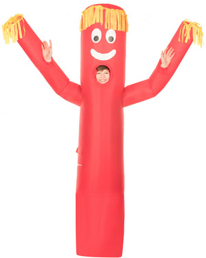 Red Wavy Arm Guy Inflatable Kids Costume
