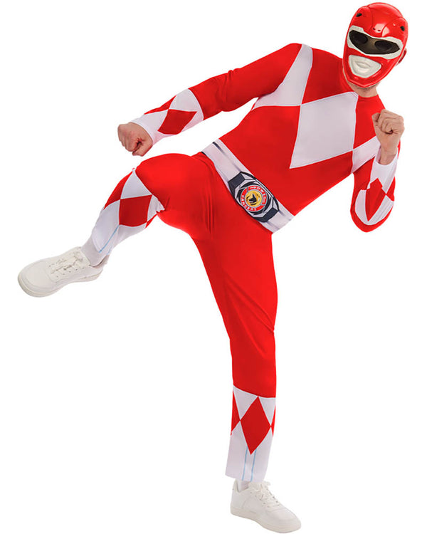 Red Power Rangers Deluxe Adult Costume