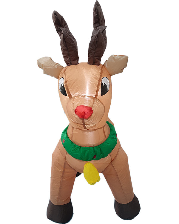 Reindeer Christmas Lawn Inflatable 1m