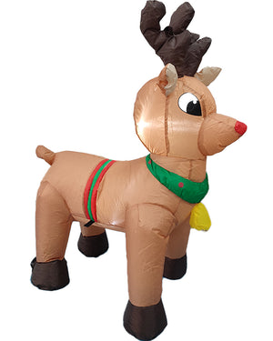 Reindeer Christmas Lawn Inflatable 1m