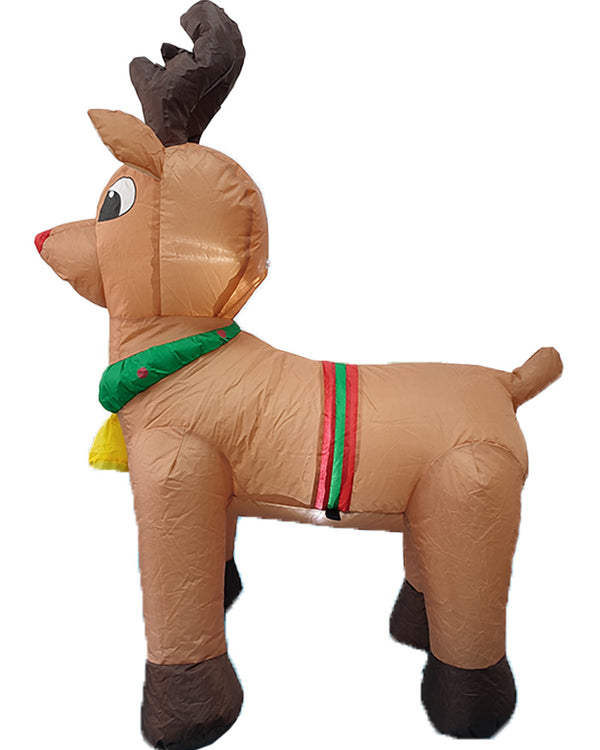Reindeer Christmas Lawn Inflatable 1m