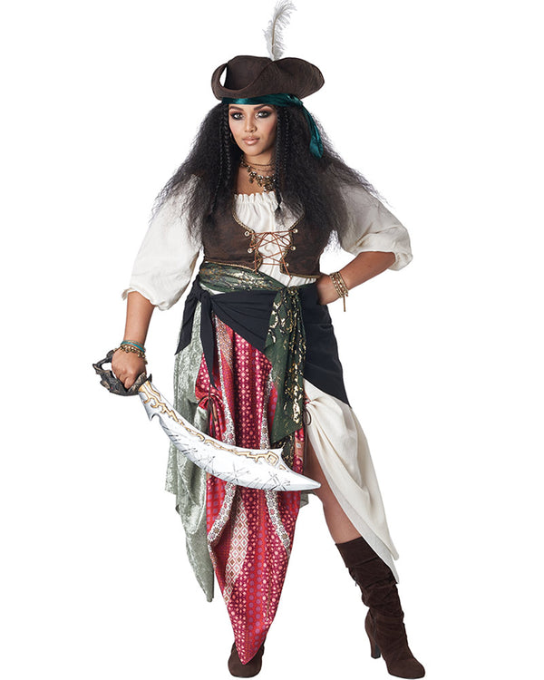 Renaissance Pirate Plus Size Womens Costume