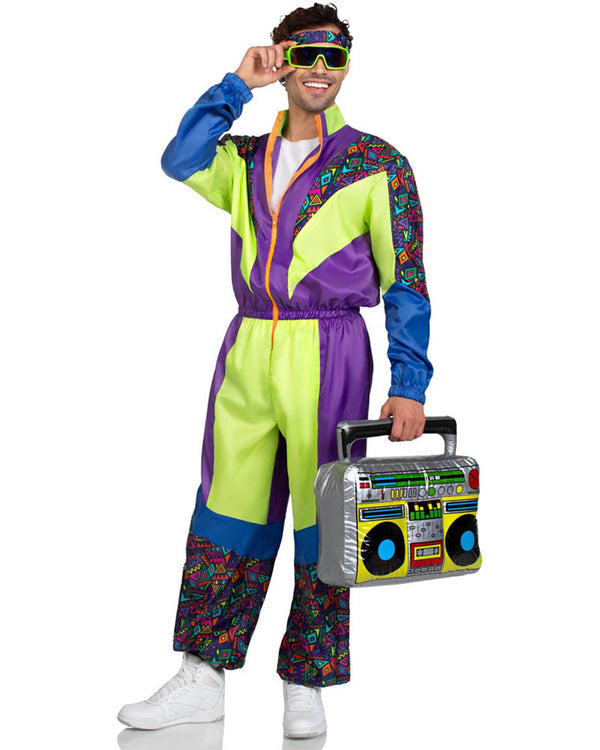 Retro 80s Tracksuit Mens Costume