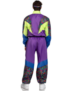 Retro 80s Tracksuit Mens Costume