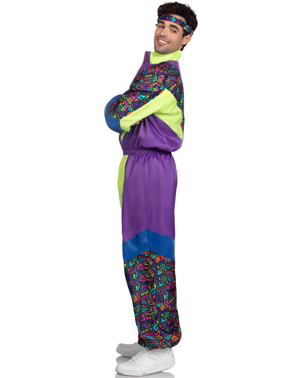 Retro 80s Tracksuit Mens Costume