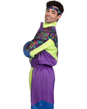 Retro 80s Tracksuit Mens Costume