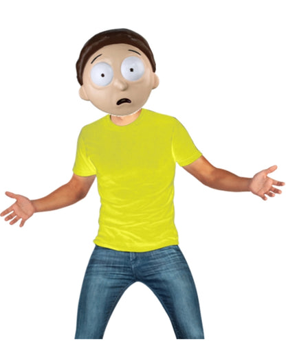 Rick and Morty Morty Shirt and Mask Adult Costume