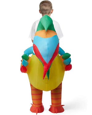 Ride On Rooster Inflatable Kids Costume