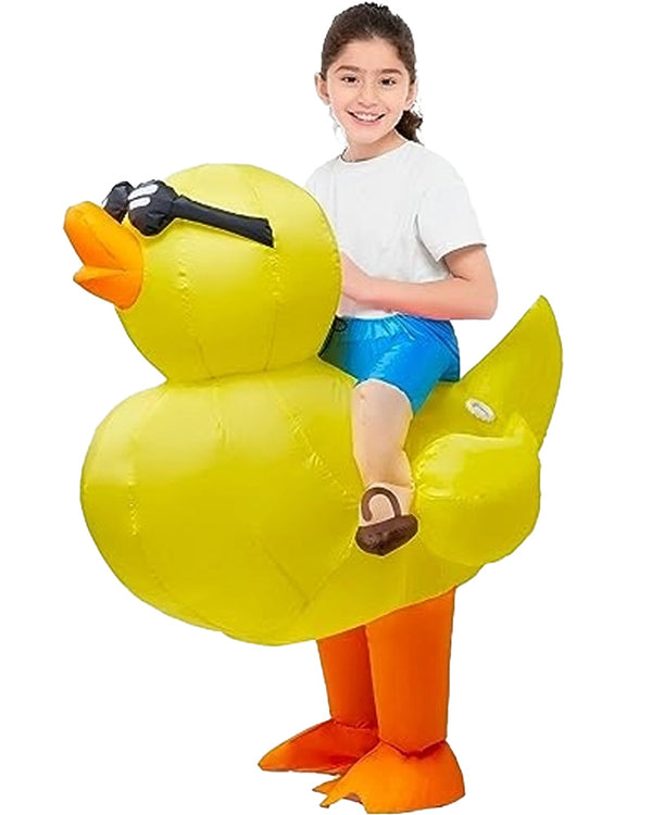 Ride On Rubber Ducky Inflatable Kids Costume