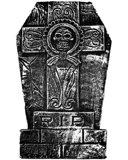 RIP Cross Tombstone 49cm