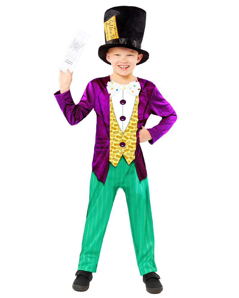 Roald Dahl Charlie and the Chocolate Factory Willy Wonka Sustainable Boys Costume