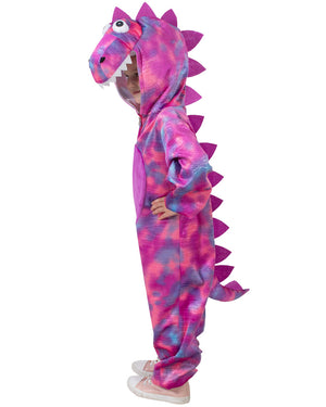 Roarin Rex Pink Dinosaur Kids Costume