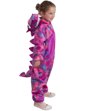 Roarin Rex Pink Dinosaur Kids Costume