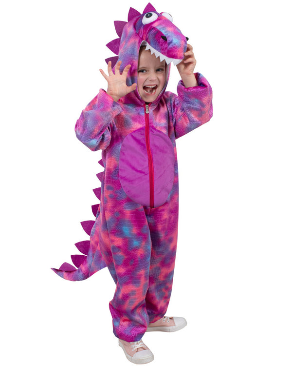Roarin Rex Pink Dinosaur Kids Costume