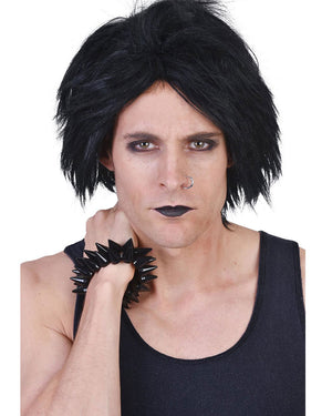 Robert Emo Short Black Wig