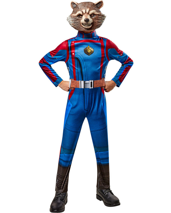 Rocket Raccoon Guardians Of The Galaxy Vol 3 Boys Deluxe Costume