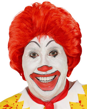 Fast Food Clown Short Red Wig