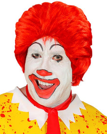 Fast Food Clown Short Red Halloween Wig