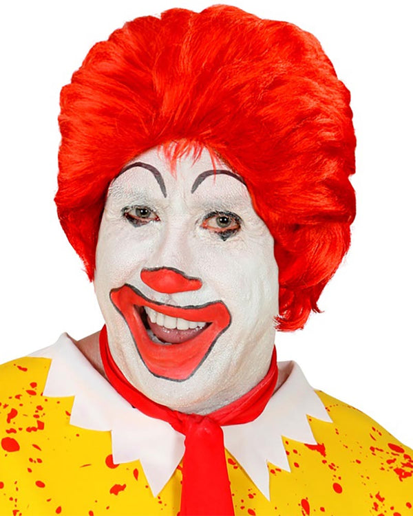 Fast Food Clown Short Red Wig