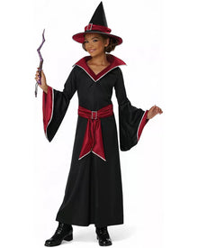 Ruby Red Glamour Witch Girls Halloween Costume