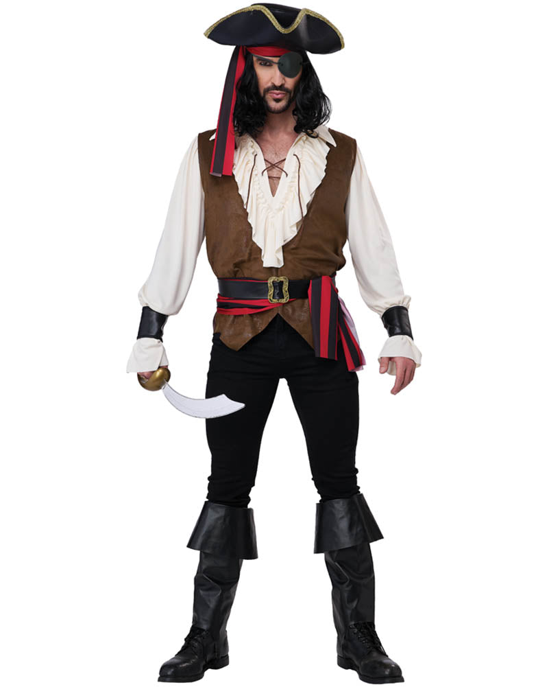 Rugged Renaissance Pirate Mens Costume