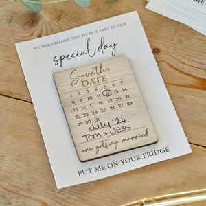 Rustic Romance Save The Date Magnets