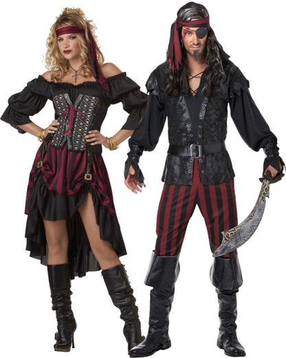 Ruthless Rogue Pirate Adult Couples Costume