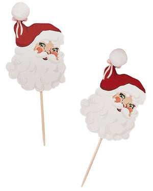 Santa Baby Pom Pom Cupcake Toppers Pack of 12