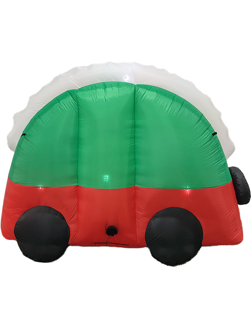 Santa Campervan Christmas Lawn Inflatable 2.4m
