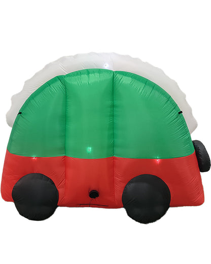Santa Campervan Christmas Lawn Inflatable 2.4m