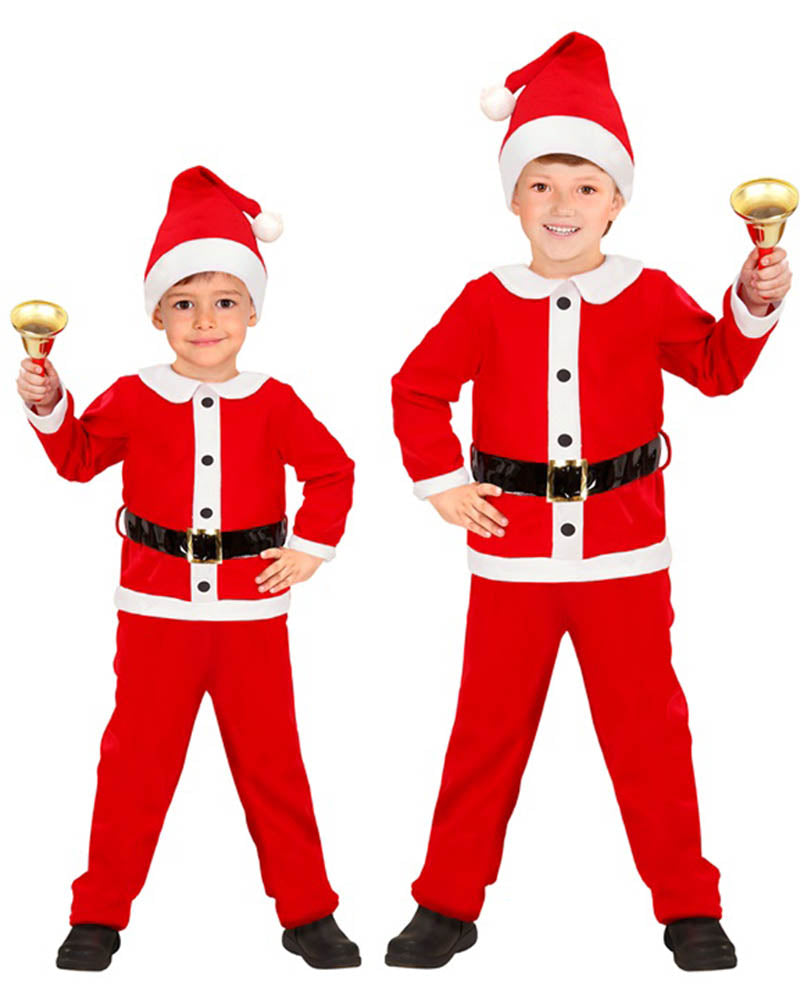 Santa Claus Flannel Boys Costume