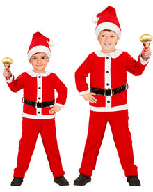 Santa Claus Flannel Boys Costume
